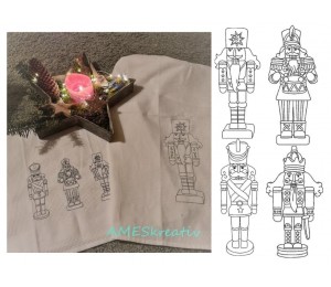 Stickserie - Nussknacker Doodle